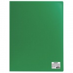 Папка Staff "Эконом", 60 файлов, 600мкм, зеленый, 225707