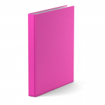 Папка-регистратор ErichKrause "Neon", 4 кольца, 35мм, розовый, 39063