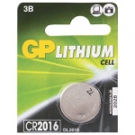 Элемент питания Gp "Lithium" Cr2016, 1штука, Cr2016-7C5