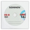 Диск Dvd-R Sonnen, 4.7Gb, 16x, 1штука, бум.конверт, 512576