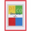Фоторамка пластиковая Hofmann Decora 45-R, 24*30см, паспарту 15*20см, красный, 5-05762