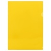 Папка-уголок Стамм, А4, 100мкм, прозрачная, желтый, ММ-30735