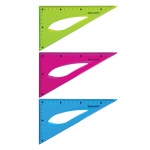 Треугольник Brauberg "Flex", 30°, 18см, гибкий, ассорти, 210677 