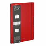 Тетрадь 96л. А4 клетка "FolderBook Classic", пласт.обложка, красный, 48232