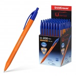 Ручка шариковая автоматическая ErichKrause "U-208 Orange Matic", синяя, 1,0мм, 47587