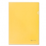 Папка-уголок Brauberg, А4, 150мкм, желтый, 223968