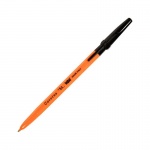 Ручка шариковая Corvina "51", черная, 1,0мм, желтый корпус, 40163/01G/29803