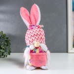 Кукла интерьерная "Бабусечка в шапке с заячьими ушами", 7509596