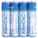 Батарейки Cromex, AAA, 4шт, алкалин, 455595