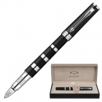 Ручка Parker "5-й пишущий узел" "Ingenuity Rubber&Metal Ct", черная, 0,3мм, черный/хром, S0959170