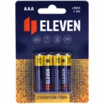 Батарейки Eleven, AAA, 4шт, алкалин, BC4, 301754