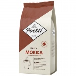 Кофе в зёрнах Poetti "DailyMokka", 1кг, вакуумный пакет, 18101